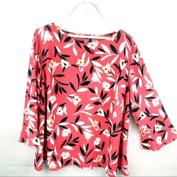 talbots floral blouse